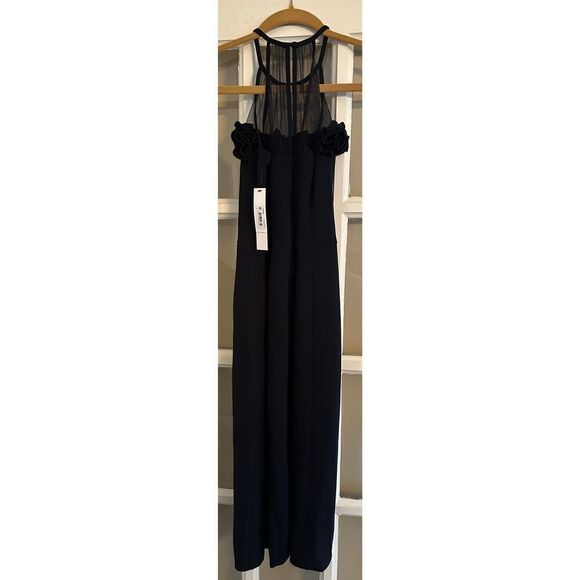 Maggy London Elegant black small Halter Cocktail Dress for Women - Picture 5 of 10